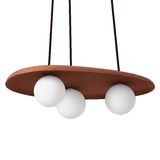 DECOR CLAY NEST PENDANT 3XG9 BR LEDV