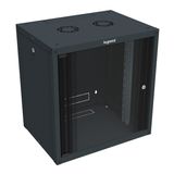 Wallmount fix cabinet Linkeo 19 inches 6U 600mm width 450mm depth flatpack
