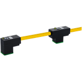 MSUD double valve CI-9.4mm with cable PUR 4x0.75 ye 1.5m