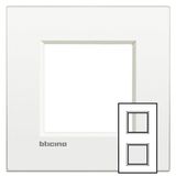 LL - cover plate 2x2P 71mm pure white