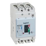 DPX³ 160HP 3P circuit breaker - Rated current 160A - Breaking capacity 70kA - Magneto-thermal protection