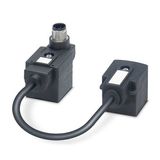 Double valve connector adapter