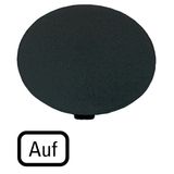 Button plate, mushroom black, UP