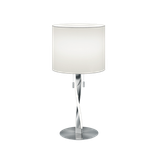 Nandor table lamp E27 + LED brushed steel