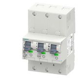 Main miniature circuit breaker (SHU), 3x 1-pole, E 35, 400 V