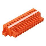 1-conductor female connector CAGE CLAMP® 2.5 mm² orange