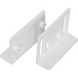 Mounting brackets, pure white
