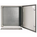 Wall enclosure with mounting plate, HxWxD=600x600x250mm