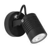 Black Aluminium & Glass LED 10 Watt 742Lm 3000K 100-240 Volt Beam Angle 24O IP65 D: 6.5 W: 9 H: 15 cm