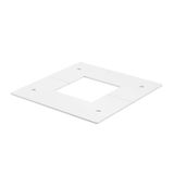 DBT130130RW  Ceiling plate for telescope, for ISS130130, pure white Steel