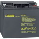Lead gel battery, 12 V, 18 Ah