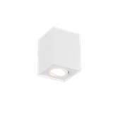 Biscuit ceiling lamp GU10 matt white