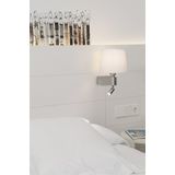 ROOM WHITE WALL LAMP WITH LED READER 2700K