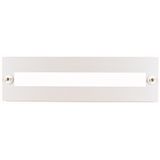 Front plate for HxW=150x1000mm, with 45 mm device cutout, white