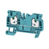 Feed-through terminal block, SNAP IN, 2.5 mm², 800 V, 24 A, Number of 