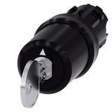 3SU1000-5PM01-0AA0-Z Y15 22 mm, round, plastic, lock number S1, with 2 keys, 3 switch positions I>O