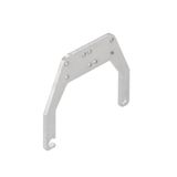 Shield clamp for industrial connector, Size: 4, Sheet steel, galvanize