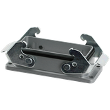 B16 Bulkhead mounted h., IP67 Double locking lever m.