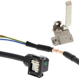 1S series servo motor power cable, 3 m, 230 V: 100 to 750 W AA045337M