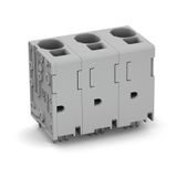 PCB terminal block 16 mm² Pin spacing 15 mm gray