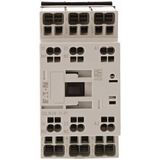 Contactor, 3 pole, 380 V 400 V 18.5 kW, 1 N/O, 1 NC, 24 V 50/60 Hz, AC operation, Push in terminals