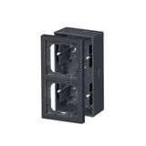 1722S80-81 Surface mounting box 2 gang Anthracite - Impressivo