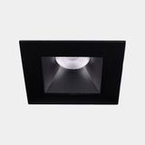 Downlight Play Deco Symmetrical Square Fixed 11.9W LED neutral-white 4000K CRI 90 34.4º DALI-2 Black/Black IP54 1360lm