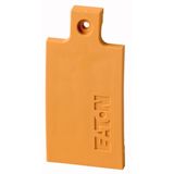 Screw-on cover, insulated material, yellow
