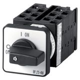 Step switches, T0, 20 A, flush mounting, 6 contact unit(s), Contacts: 12, 45 °, maintained, Without 0 (Off) position, 1-4, Design number 15018
