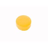 Button lens, raised yellow, blank