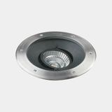Recessed uplighting IP65-IP67 Gea Cob 300mm LED 34.7W LED warm-white 2700K DALI-2 AISI 316 stainless steel 3681lm