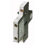 Auxiliary contact module, 2 pole, Ith= 10 A, 1 N/O, 1 NC, Side mounted, Screw terminals, DILMT40 - DILMT95