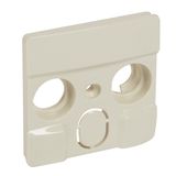 TV-R-SAT cover plate Niloé - 33 mm fixing centers - ivory