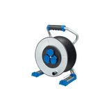 „IronCoat“ Xperts metal cable reel empty 285mmØ, for 50m cable, 3 sockets 230V/16A