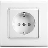 Linnera-Rollina Q C Child Protected Earthed Socket White