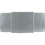 Mounting plate + front plate for HxW=300x800mm, NZM1, vertical, with rotary door handle