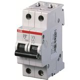 S202P-B20 Miniature Circuit Breaker - 2P - B - 20 A