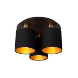 Lucide FUDRAL - Flush ceiling light - Ø 37 cm - 3xE27 - Black