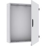 TL308G Wall-mounting cabinet, Field Width: 3, Number of Rows: 8, 1250 mm x 800 mm x 275 mm, Grounded, IP55