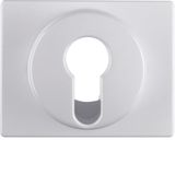 Centre plate for key switch/key push-button, arsys, p. white glossy