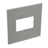 American and South African standard plate Arteor square version 3 modules for 4'' x 4'' box - magnesium