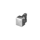 26X26MM PLASTIC SQUARE COMPLETE UNIT COMBINATION: INDICATOR LIGHT WITH SMOOTH LENSE  3SB3304-6AA60