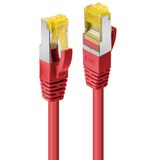 5m RJ45 S/FTP LSZH Network Cable, Red Cat.6A Plug, Cat.7 raw cable