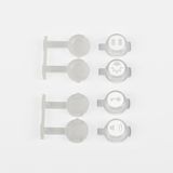 Button Set for 17875, 17877 White