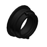 BGG-125 FITTING PA6 NW125 FLANGE BLK