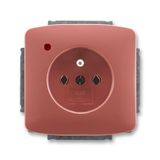 5598A-A2349R2 Outlet single w.pin overvoltage prot.