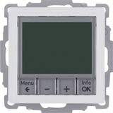 Thermostat, NO contact, centre plate, time-controlled, Q.1, p. white v