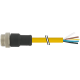 Mini (7/8) 5 pole, Male (Ext.) 0° w/ Cable TPE 5x16AWG ye , TC-ER