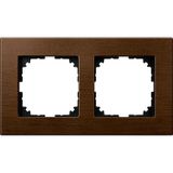 Wooden frame, double, walnut, M-PLAN