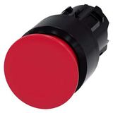 3SU1000-1AA20-0AA0-Z Y10 Mushroom pushbutton, 22 mm, round, plastic, red, 30 mm, latching, pull-to-unlatch mechanism, with laser labeling, upper case and lower case, always upper case